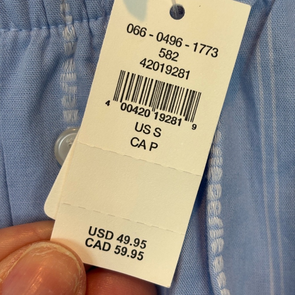 NWT aerie Light Blue & White Striped Pajama Pants - Picture 4 of 5